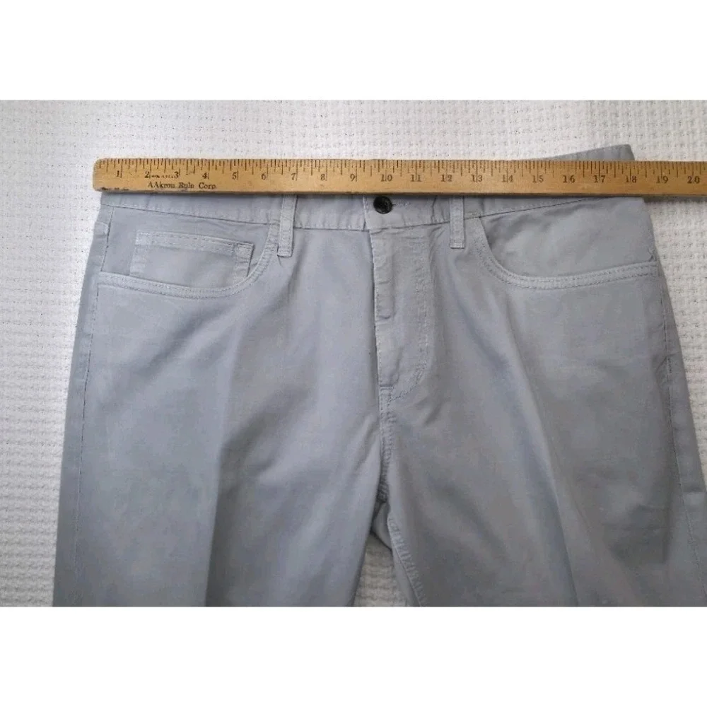 Joe's Jeans Men's Size 36 Light Gray Stretch Twill Pants Straight Five Pkt